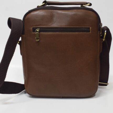 Cowhide Leather Crossbody Bag (Havana) - Image 4