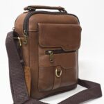 Cowhide Leather Crossbody Bag (Havana)