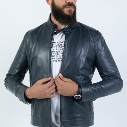 Izmir lambskin (Black / Dark Navy Teal) - Image 7