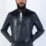 Racer Lambskin (Black / Dark Navy Teal)